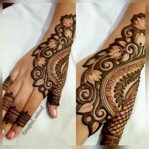 Arabic Mehndi Design with Spaces