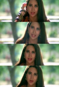 karishma kapoor in raja hindustani with straight hair