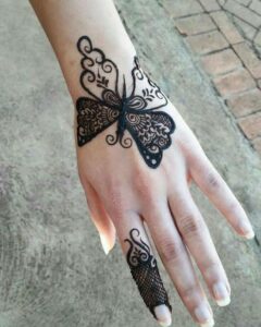 Butterfly Mehndi Design