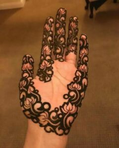 Lotus Mehndi Art