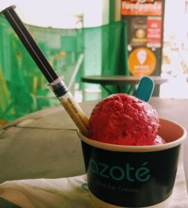 Red Velvet Ice Cream At Azote, SDA