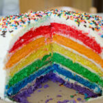 Rainbow Cake At Paris Café 