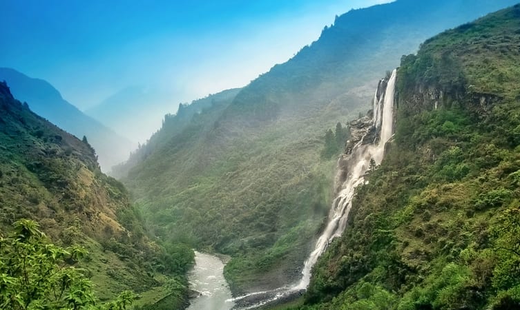 Nuranang falls in Arunachal pradesh