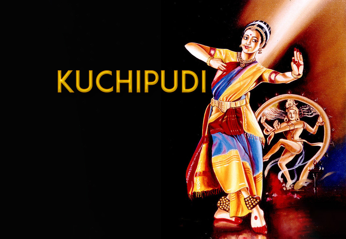 woman dancing Kuchipudi the most popular dance of Andhra Pradesh