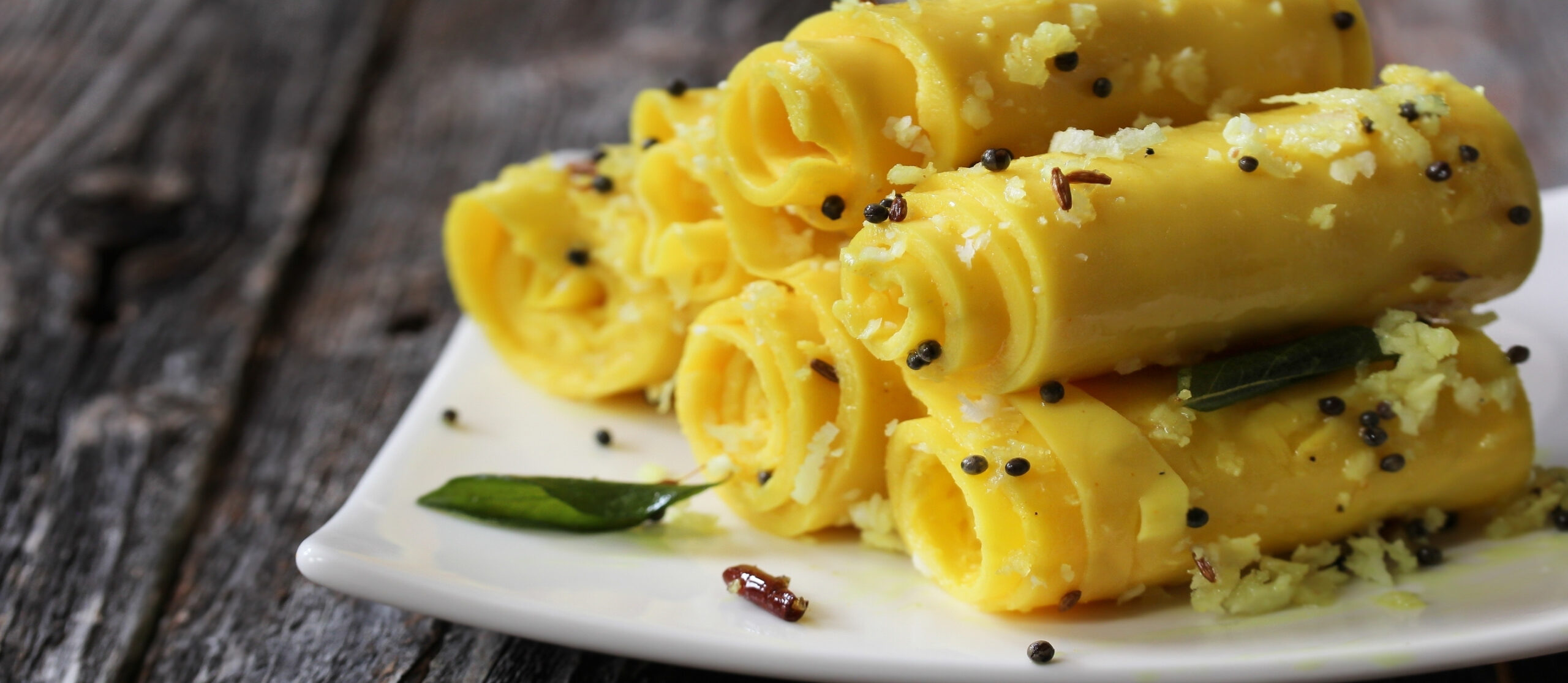 Khandvi is a famous dish of Gujarat