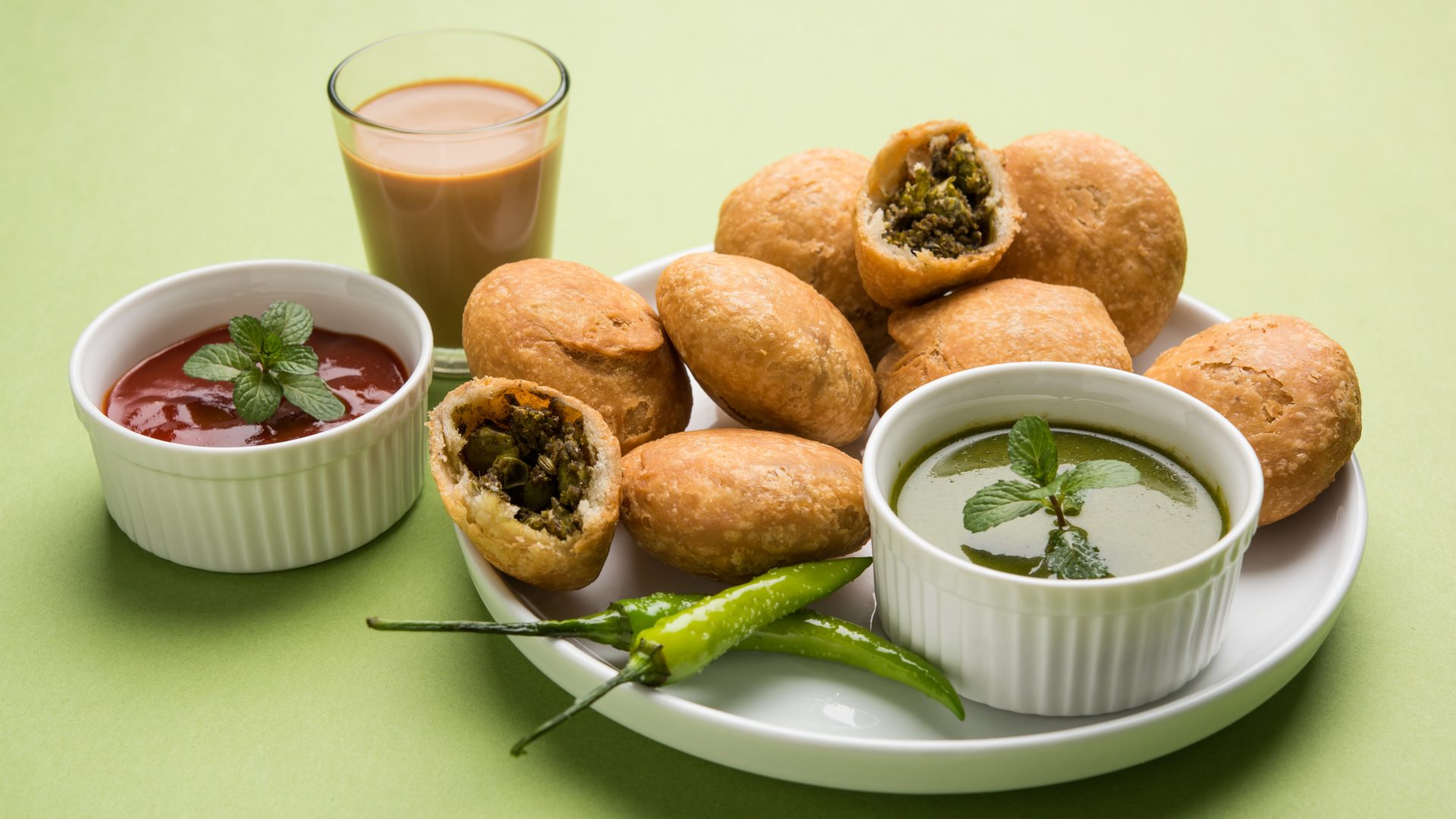 Lilva Kachori is one of famous Gujarati dishes