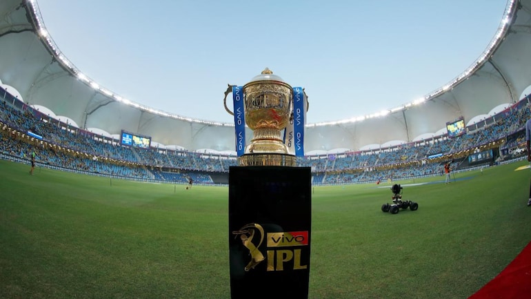 ipl trophy on display