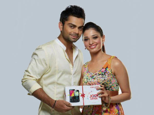 Virat Kohli and Tamannaah Bhatia seen together