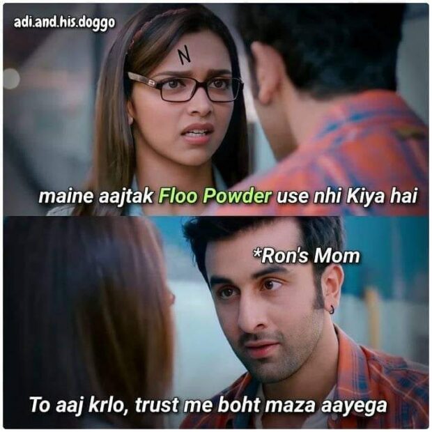 Yeh jawani hai deewani and Harry Potter memes