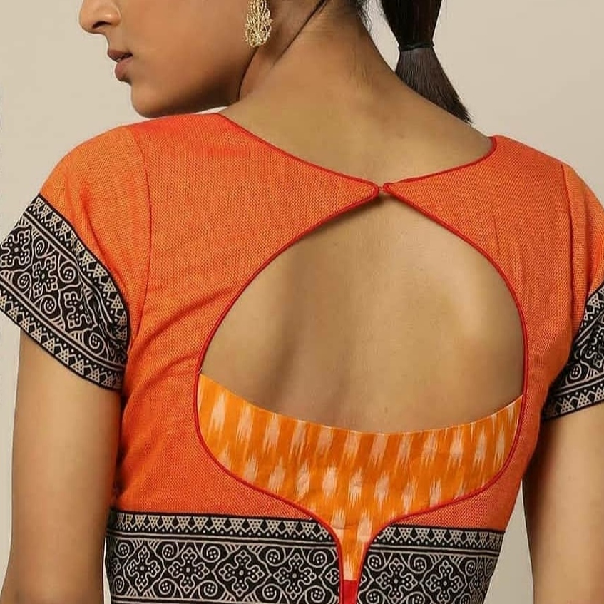 round slit back new blouse design