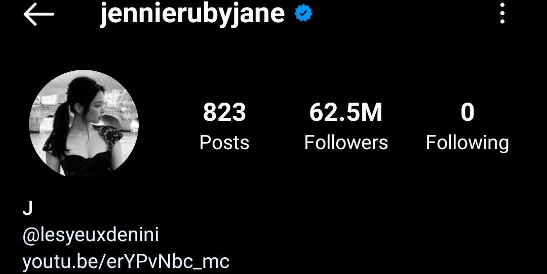 blackpink jennie instagram account