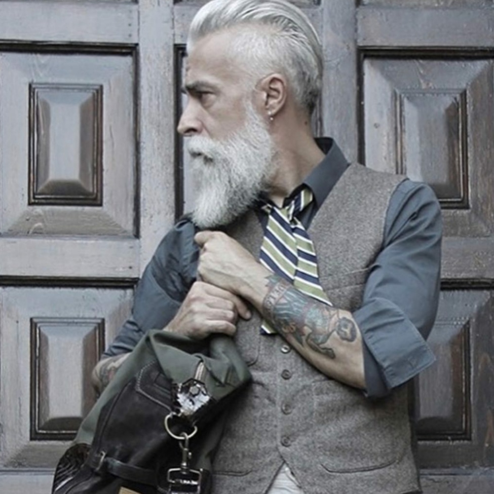 grey beard styles for men