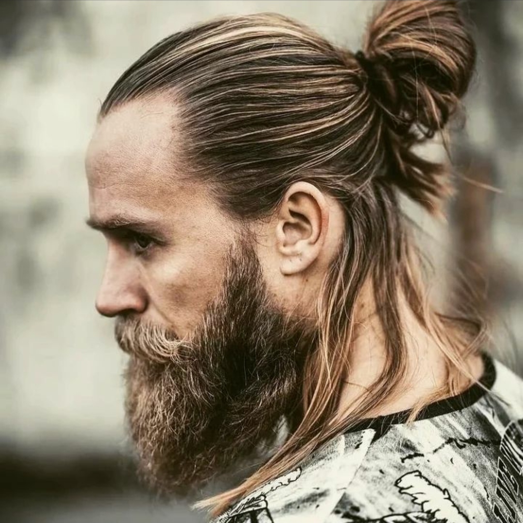 New beard styles with man bun
