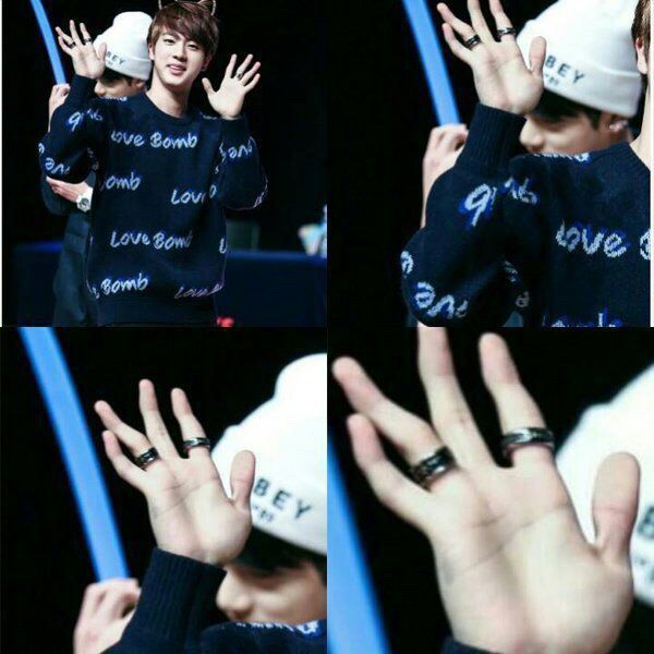 kim seok jin fingers