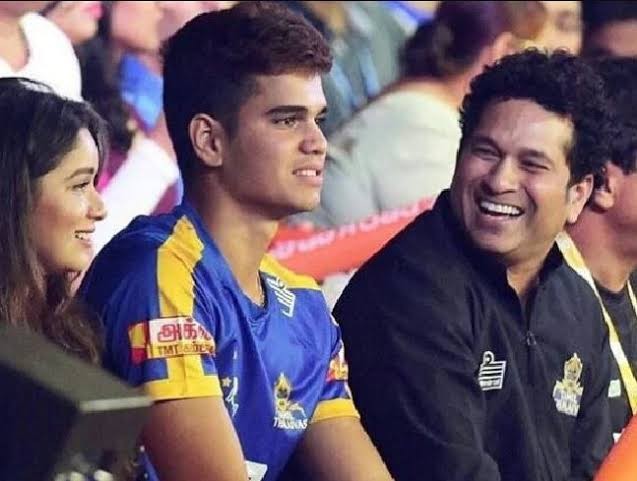 Arjun and Sachin Tendulakr