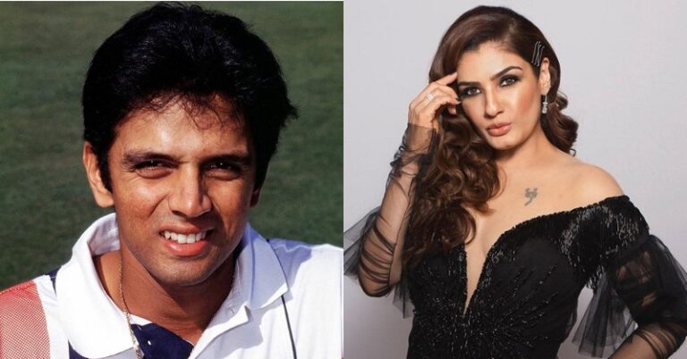 Was There A Relationship Between Rahul Dravid And Raveena Tandon? Here’s The Truth