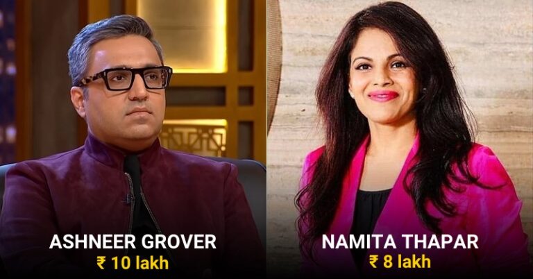 Shark Tank India Judges And The Amount They Earn Per Episode