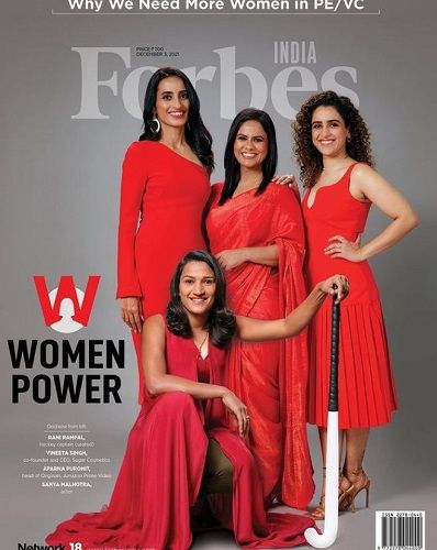 Vineeta Singh on cover of Forbes magazine