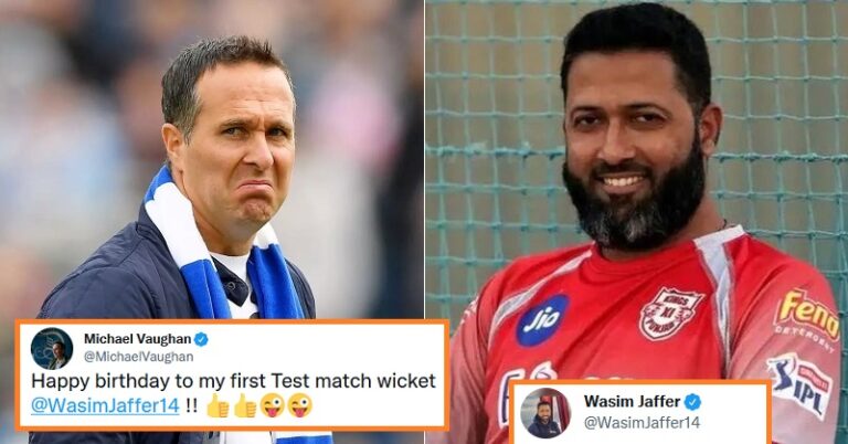 Wasim Jaffer Replied Michael Vaughan “Like A Boss” On Twitter