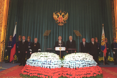 Vladimir Putin in the Grand Kremlin Palace