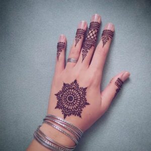 . Minimal Mandala Mehndi