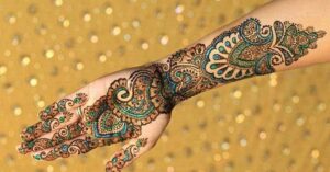 Glitter and Stone Style Mehndi