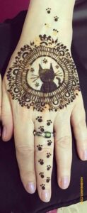 Cat Paw Mehndi