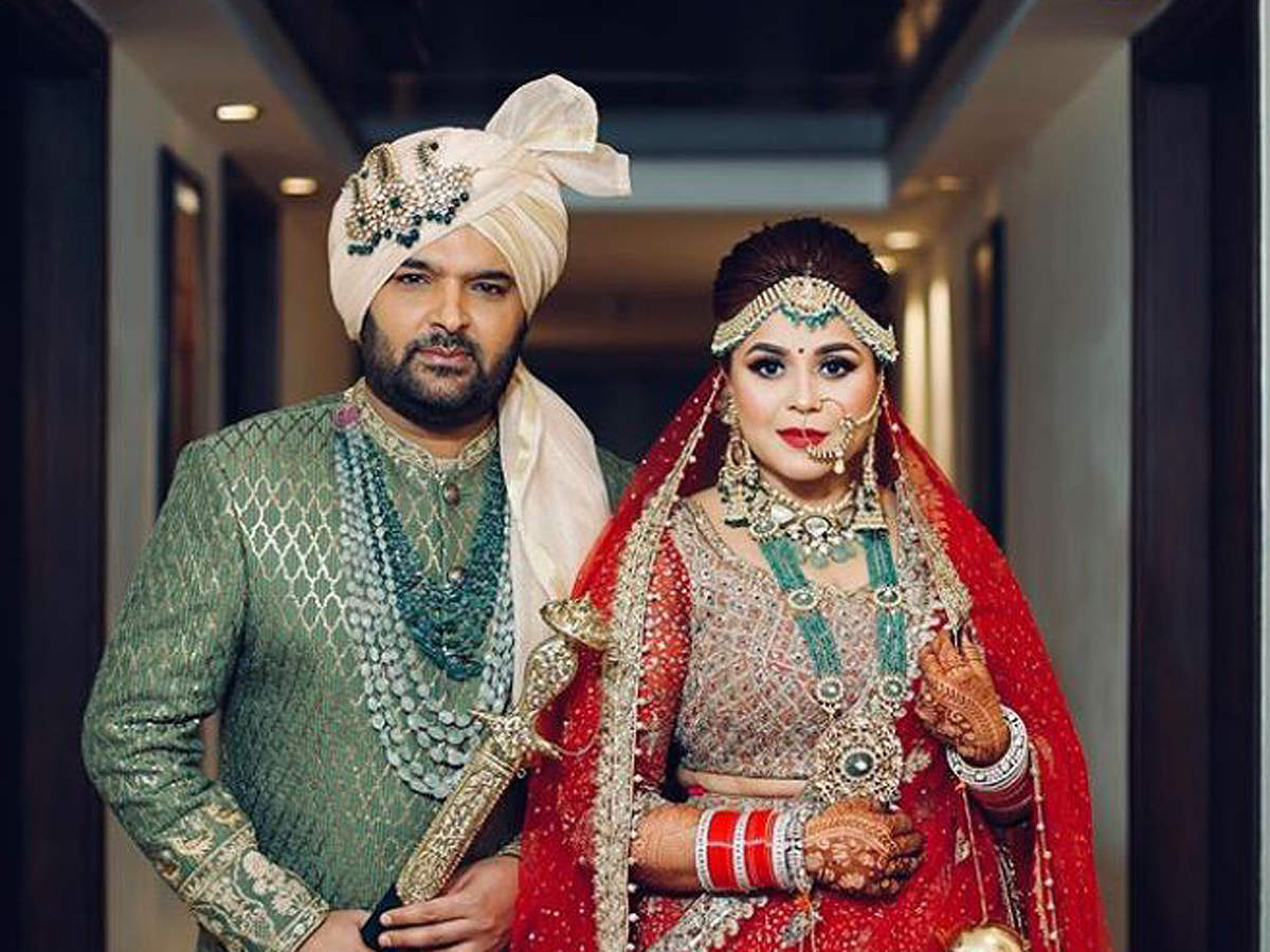Kapil Sharma with his wife Ginni