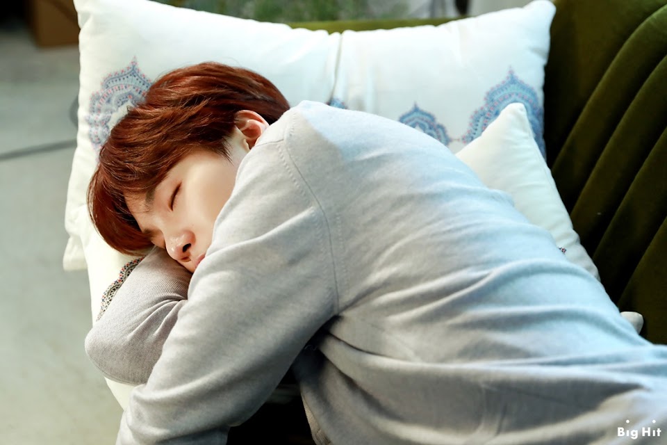 Suga sleeping