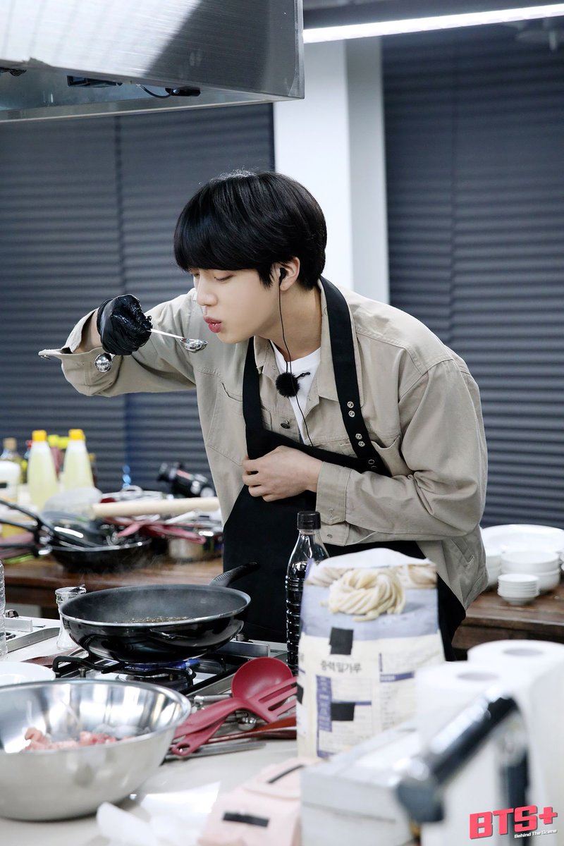 Seokjin cooking