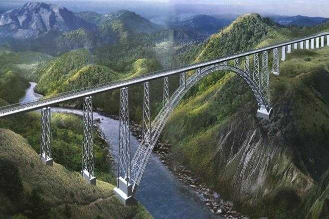 Chenab bridge in Jammu