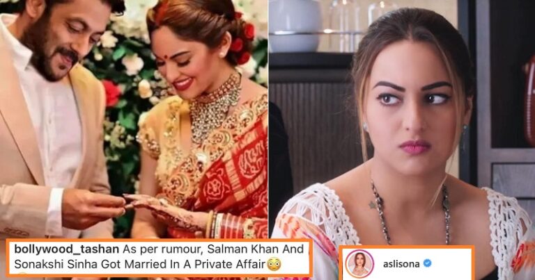 Sonakshi Sinha Reply To Her Viral Wedding Pic With Salman Khan