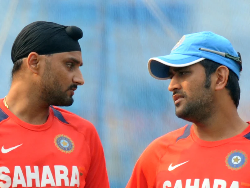 Harbhajan Singh and MS Dhoni