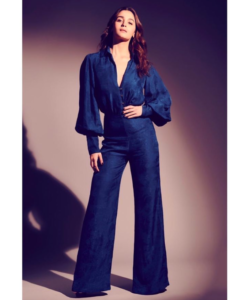 Alia Bhatt in a blue jumpsuit