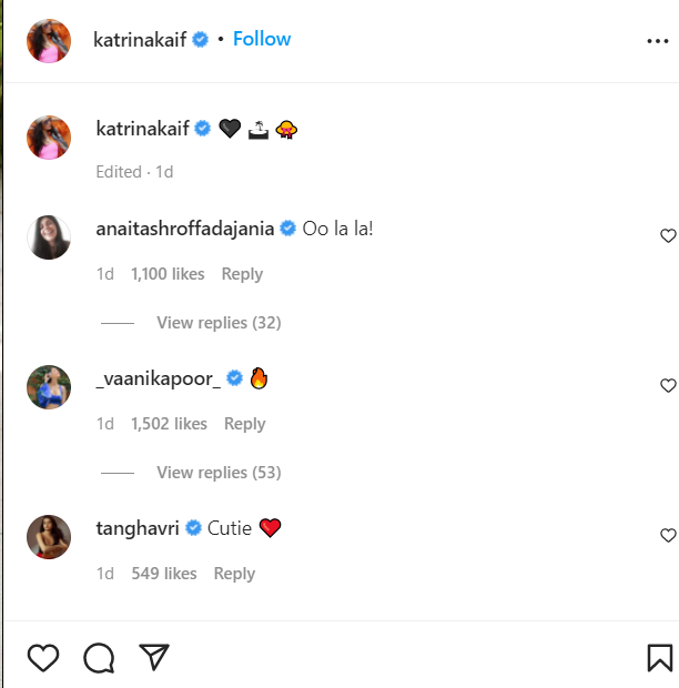 Katrina Kaif recent instagram post