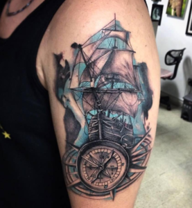 compass tattoo