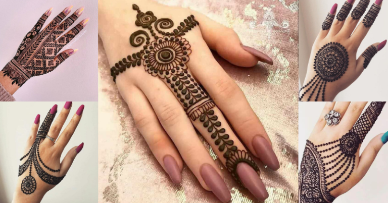 30 Easy Back Hand Mehendi Designs That You Can Try At Home