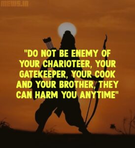 The Ramayana is the narration of the activities of Lord Rama, an avatar of Lord Vishnu. Here we have shared 10 motivational quotes from Ramayana in Hindi. These quotes will surely help you to face any difficult situation in your life Ramayana quotes in Hindi, Ramayana quotes in Sanskrit, Ramayana quotes in English, Quotes from Ramayana in Hindi, Motivational Ramayana Quotes With Images, Quotes of Ramayana