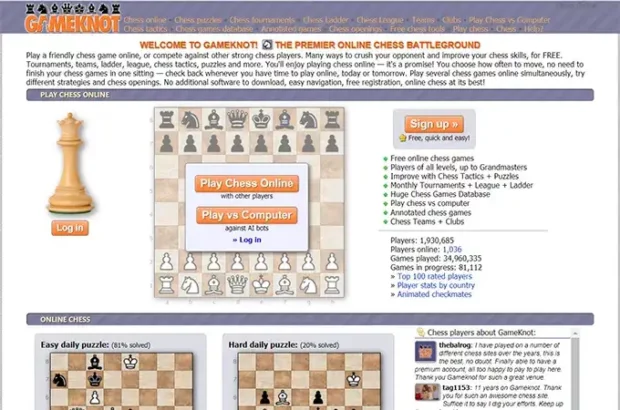 Free Chess Tools - GameKnot