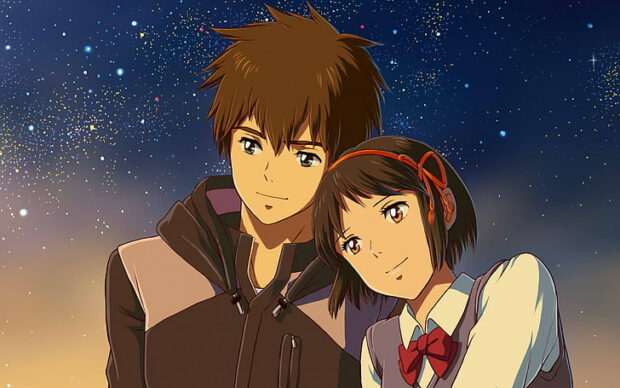 mitsuha miyamizu and taki tachibana - anime couple