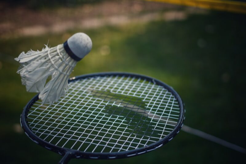 4 Player Badminton Set Pro Baseline Net Rackets Racquets Shuttlecocks Sport NEW 
