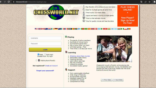 chessworld.net chess game online
