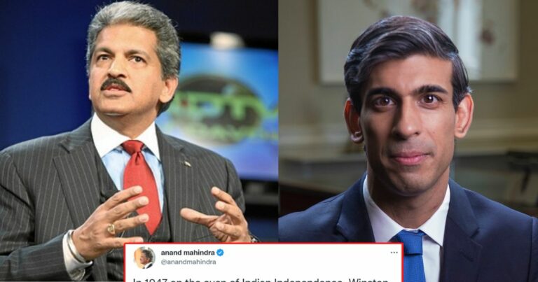 You Cannot Miss Anand Mahindra’s Tweet After Rishi Sunak Becomes UK PM