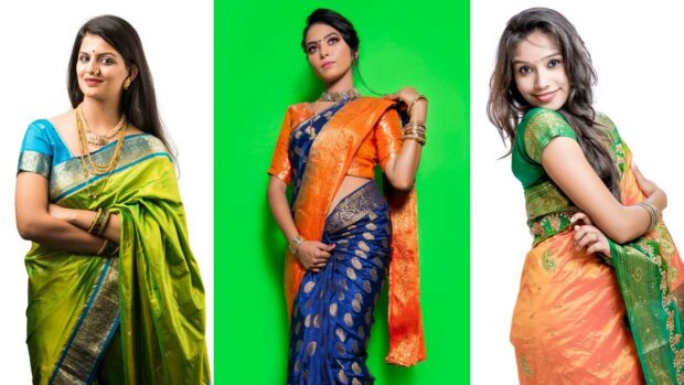 Step-by-step guide on how to wear saree in traditional nivi style, how to drape saree, how to drape saree, how to wear saree in different styles, how to look slim in saree,