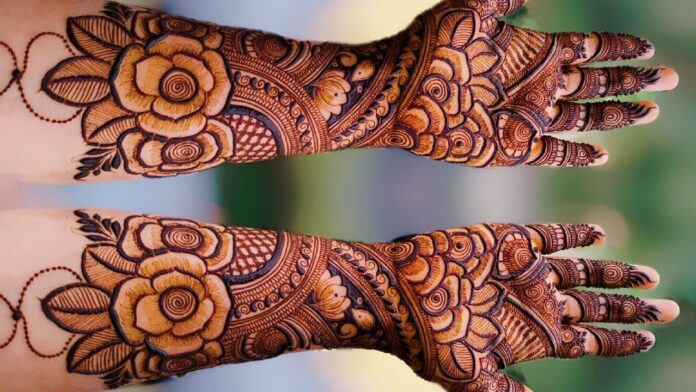 Mehndi design for front and back hand