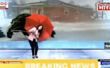 News Anchor’s Funny Cyclone Reporting: Hilarious Surprise For Viewers