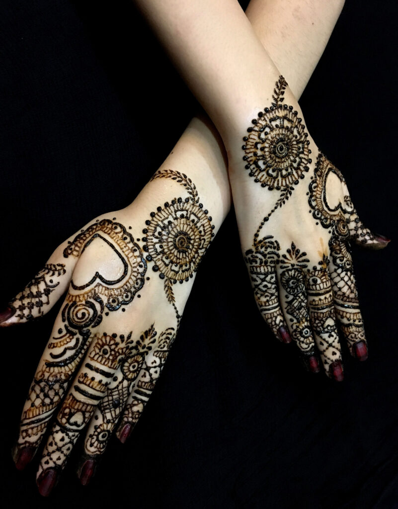 Heart Mehndi Design, Mehendi Design