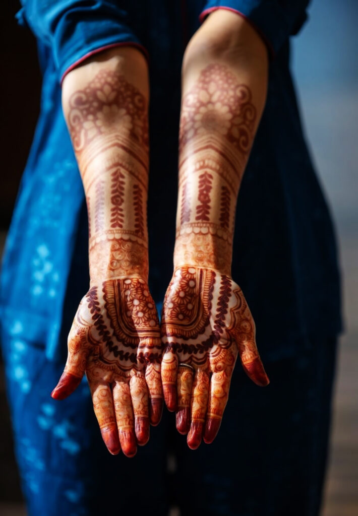 Symmetrical Mehndi Design