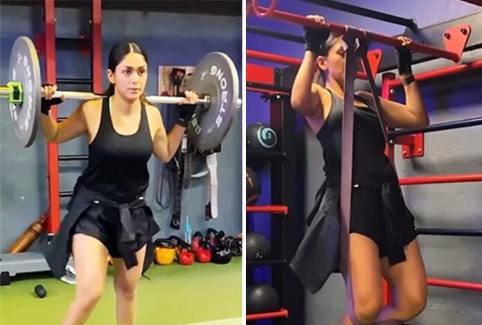 Mrunal Thakur performs Deadlifts