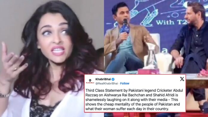 Abdul Razzaq faces backlash after his sexist remark over Aishwarya Rai